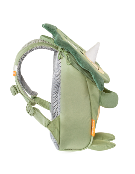 Ghiozdan gradinita Tiger Family Mini Zoomies, 29 x 21 x 12 cm, Motiv green dino