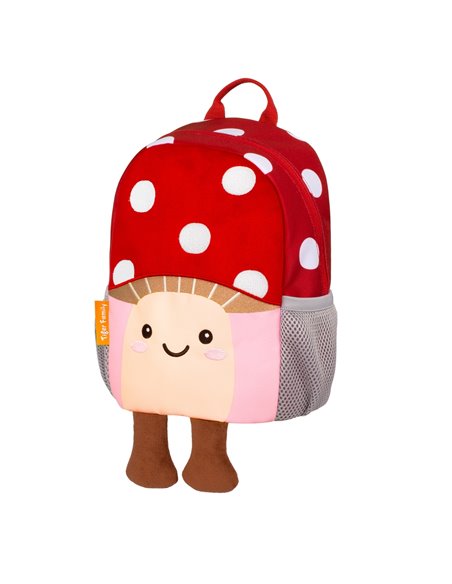 Ghiozdan gradinita Tiger Family Mini Dear Friends, 26 x 20 x 15 cm, Walking Mushroom
