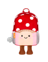 Ghiozdan gradinita Tiger Family Mini Dear Friends, 26 x 20 x 15 cm, Walking Mushroom