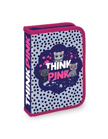 Penar echipat cu 1 fermoar si 2 extensii S-COOL SC3261, 32 piese, Think pink