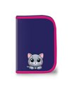 Penar echipat cu 1 fermoar si 2 extensii S-COOL SC3261, 32 piese, Think pink