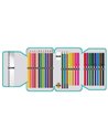 Penar echipat cu 1 fermoar si 2 extensii S-COOL SC3261, 32 piese, Think pink
