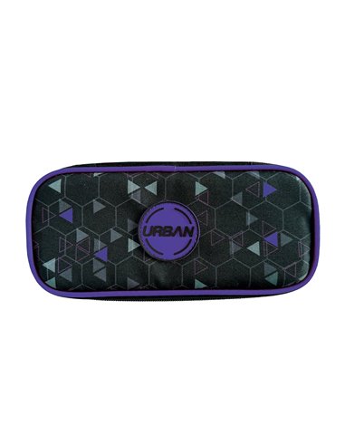Penar etui tip borseta S-COOL SC3438 Urban, 1 fermoar, Motiv shapes