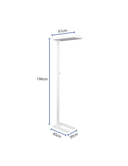 MA-82584-02,Lampa LED de podea, MAUL Javal - alba