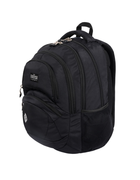 Ghiozdan St.Majewski St.Right Black, 4 compartimente, 2 buzunare, negru, BP05 / 619076
