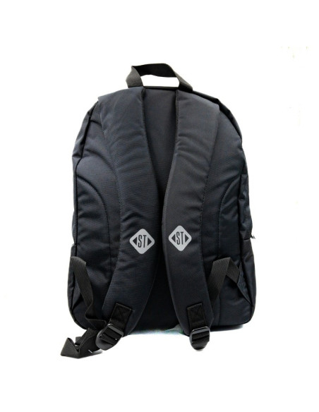 Ghiozdan St.Majewski St.Right, 40cm, 2 compartimente, negru, 674631