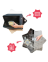 BB-B004306,Badabulle - Set 3 boluri ermetice Maxi 300 ml, pentru pastrarea hranei