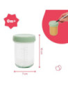 BB-B004307,Badabulle - Set 2 Boluri din sticla Badabowls pentru pastrarea hranei bebelusului