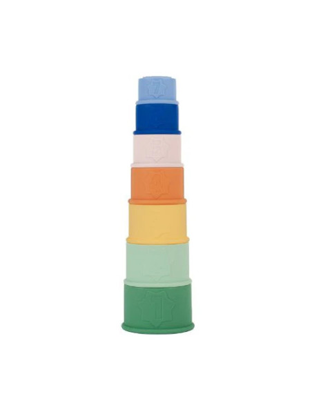 BB-B017026,Badabulle - Set 7 jucarii stivuibile pentru baie