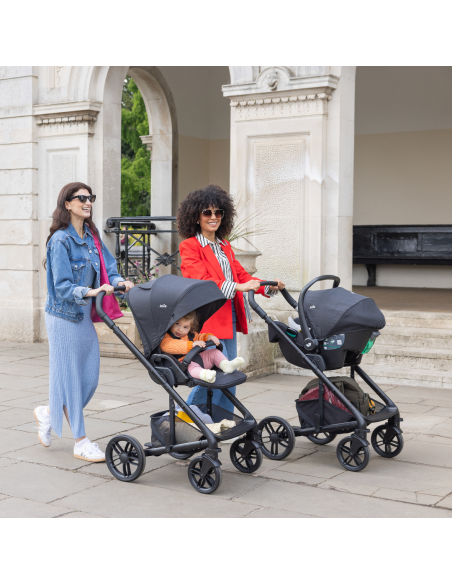 BB-T1201JARVN000,Joie - Carucior pentru copii multifunctional 3 in 1 Chrome 2 Raven (Carucior Chrome 2 Raven + Landou Chrome Rav
