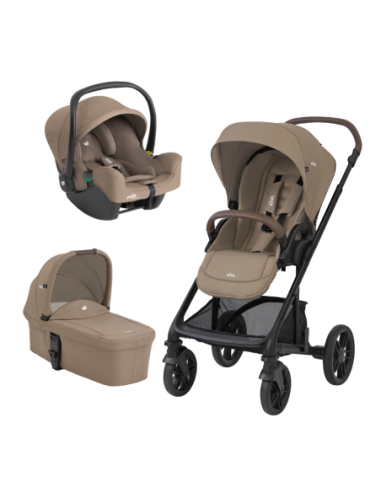 BB-T1201JACSW000,Joie - Carucior pentru copii multifunctional 3 in 1 Chrome 2 Cashew (Carucior Chrome 2 Cashew + Landou Chrome C