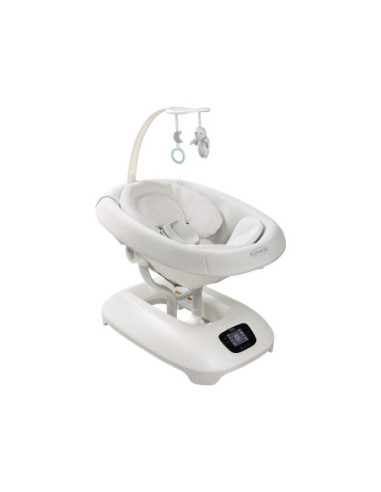 BB-1AU999RRIEU,Graco - Leagan electric Eluma Sway cu tehnologie inteligenta de detectare a plansului, pentru bebelusi, alb Rori
