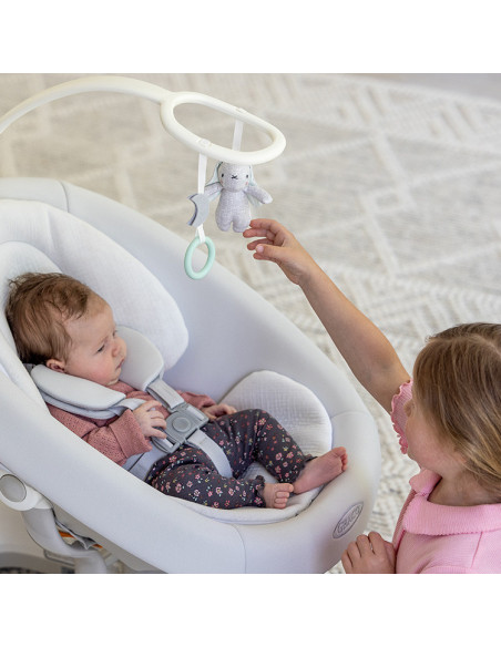 BB-1AU999RRIEU,Graco - Leagan electric Eluma Sway cu tehnologie inteligenta de detectare a plansului, pentru bebelusi, alb Rori
