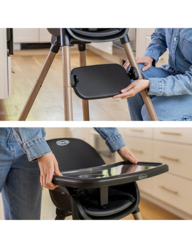 BB-3AJ999CHCEU,Graco - Scaun de masa 3 in 1 Presti, Charcoal