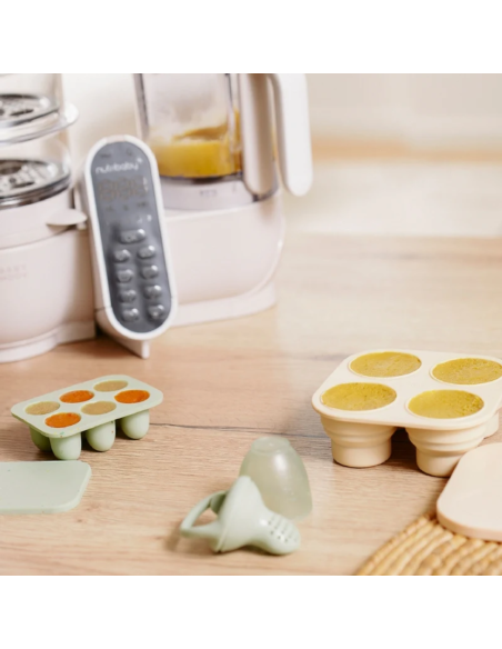 BB-A004411,Babymoov - Set recipiente din silicon si feeder pentru bebelusi