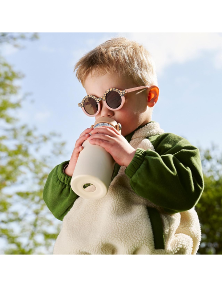 BB-A005010,Babymoov - Sticla termoizolanta din inox Little Explorer Animal Print Ivory