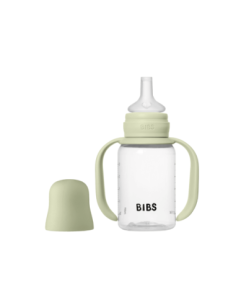 BB-50211250,BIBS - Set biberon tip Sippy Cup PP 150 ml cu cioc din silicon și sistem antipicurare, Sage