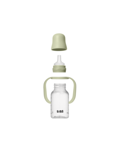 BB-50211250,BIBS - Set biberon tip Sippy Cup PP 150 ml cu cioc din silicon și sistem antipicurare, Sage