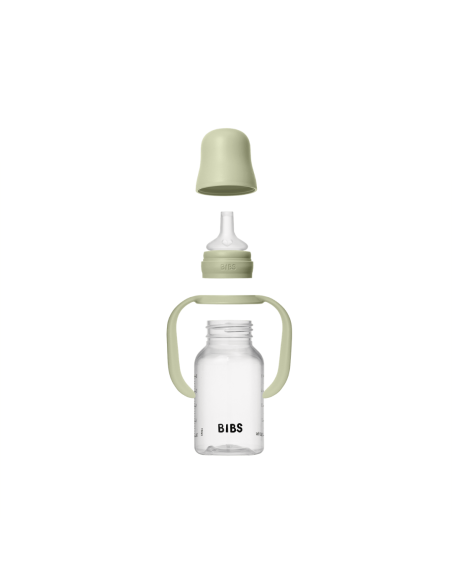 BB-50211250,BIBS - Set biberon tip Sippy Cup PP 150 ml cu cioc din silicon și sistem antipicurare, Sage