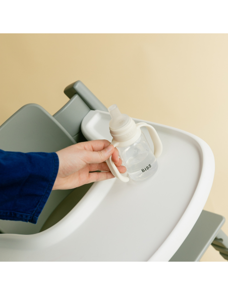 BB-50211216,BIBS - Set biberon tip Sippy Cup PP 150 ml cu cioc din silicon și sistem antipicurare, Ivory