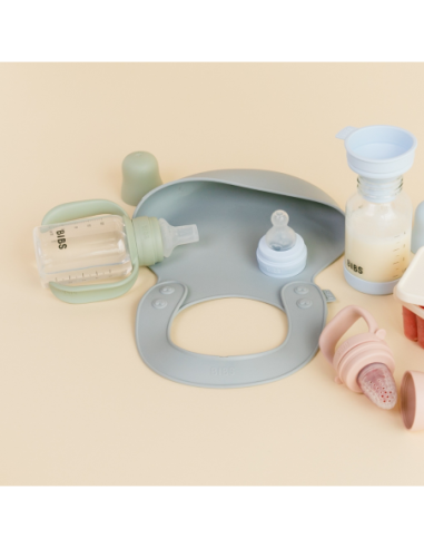 BB-50211216,BIBS - Set biberon tip Sippy Cup PP 150 ml cu cioc din silicon și sistem antipicurare, Ivory