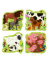 RVSPC04001,Ravensburger - Puzzle Up animale de la ferma 4 puzzle contur 4 6 8 10 piese