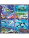 RVSPC04004,Ravensburger - Puzzle Up animale marine 4 puzzle 64 72 81 90 piese