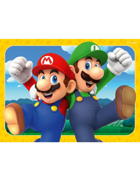 RVSPC04107,Ravensburger - Puzzle Super Mario 4 buc in cutie 12 16 20 24 piese