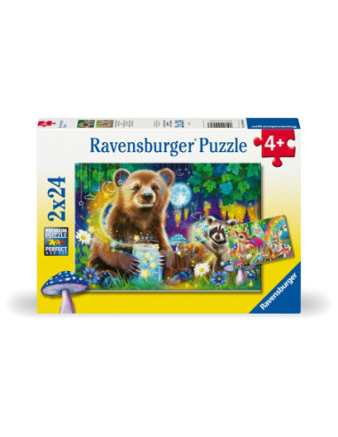 RVSPC04160,Ravensburger - Puzzle prietenii dragalasi ai padurii 2x24 piese