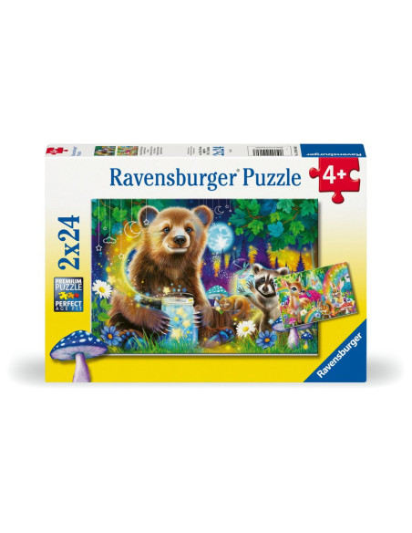 RVSPC04160,Ravensburger - Puzzle prietenii dragalasi ai padurii 2x24 piese