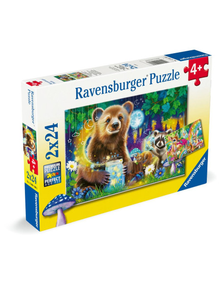 RVSPC04160,Ravensburger - Puzzle prietenii dragalasi ai padurii 2x24 piese