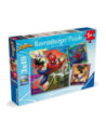 RVSPC04115,Ravensburger - Puzzle Marvel Spiderman 3x49 piese