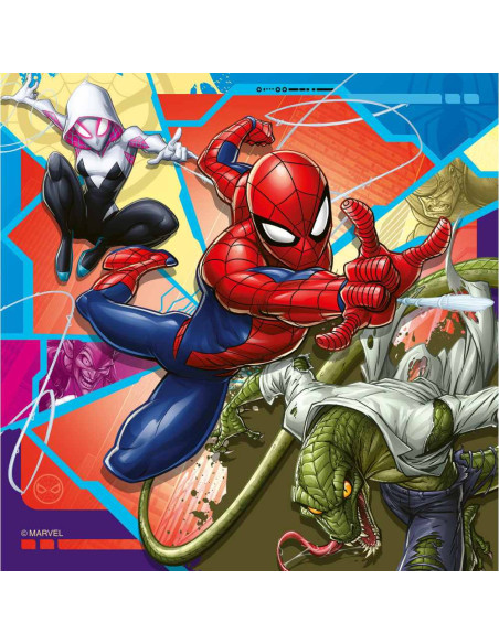RVSPC04115,Ravensburger - Puzzle Marvel Spiderman 3x49 piese
