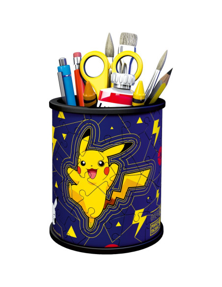 RVS3D11257,Ravensburger - Puzzle 3D suport pixuri Pokemon 54 piese