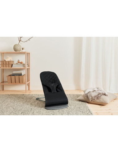 BS-006116A,BabyBjorn - Balansoar Bliss Black din tesatura matlasata cu aspect Clasic