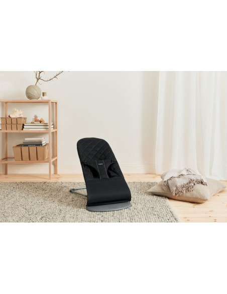BS-006116A,BabyBjorn - Balansoar Bliss Black din tesatura matlasata cu aspect Clasic
