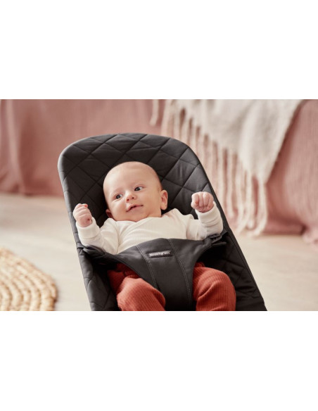 BS-006116A,BabyBjorn - Balansoar Bliss Black din tesatura matlasata cu aspect Clasic