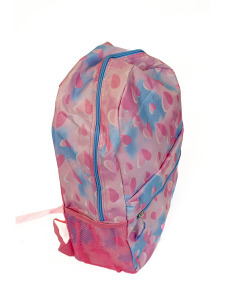 PL026,Ghiozdan scoala Strigo PL026, 44 x 34 x 26 cm, Inimi roz