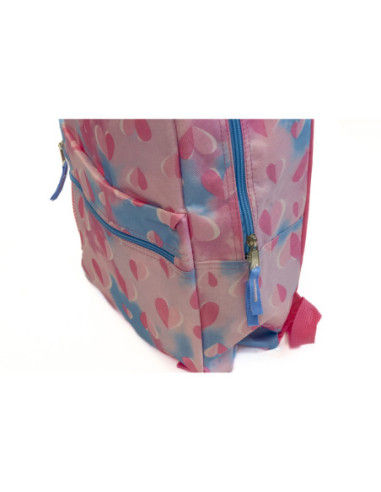 PL026,Ghiozdan scoala Strigo PL026, 44 x 34 x 26 cm, Inimi roz