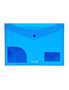 SF003,Mapa Strigo plic cu capsa si doua buzunare A4 albastru SF003 2