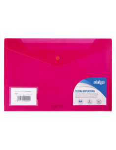 SF021,Mapa plic cu capsa, doua buzunare Strigo, A4+, roz SF021