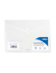 SF004,Mapa Strigo plic cu capsa si doua buzunare A4 transparent SF004