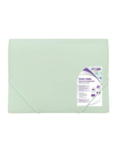 SF044,Mapa plastic cu elastic A4 Strigo SF044, Menta pastel