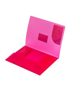 Mapa plastic cu elastic A4 Strigo SF028, Roz