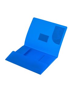 Mapa plastic cu elastic A4 Strigo SF026, Albastru