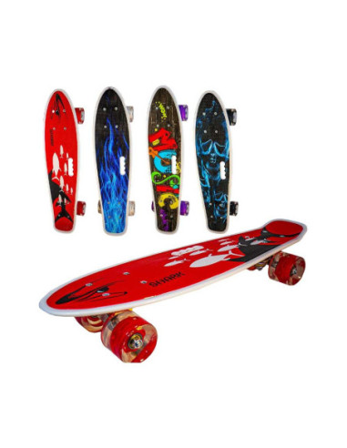 ROB-M350-1YST,Placa skateboard cu roti silicon, led