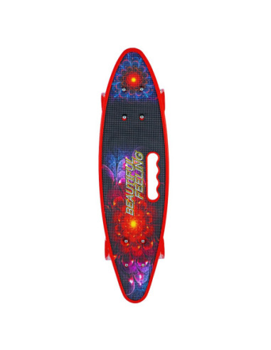 ROB-SL-A2/AS,Placa skateboard cu roti silicon, led