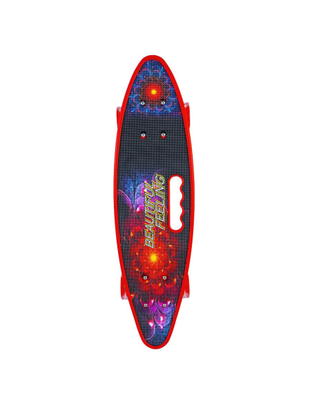 ROB-SL-A2/AS,Placa skateboard cu roti silicon, led