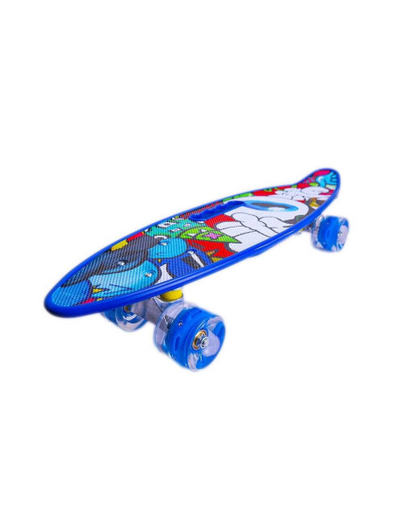 ROB-SL-A2/AS,Placa skateboard cu roti silicon, led