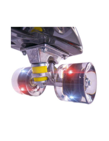 ROB-SL-A2/AS,Placa skateboard cu roti silicon, led